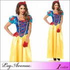 クラッシックな白雪姫コスチュームドレス2点セットSサイズ イエロー　ブルー　レッド S サイズ