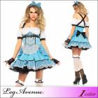 大人っぽい不思議の国のアリスコスチュームドレス2点セットアクア ブラック Sサイズ