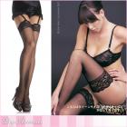 大きいサイズ【☆殿堂入り☆】レーストップの薄手ニーハイストッキング ホワイト プラスサイズワンサイズ