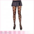 タトゥーストッキング星柄/パンスト/スタープリントパンティストッキング☆ブラック ワンサイズ